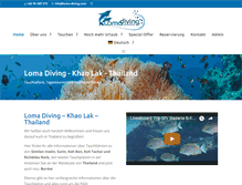 Tablet Screenshot of loma-diving.com